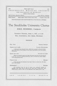 Program Book for 04-06-1967