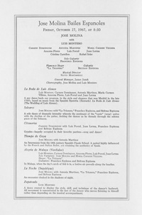 Program Book for 10-27-1967