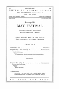 Program Book for 04-21-1968