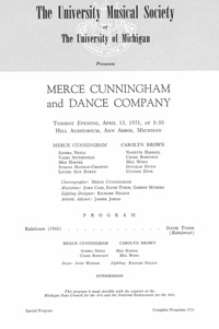 Program Book for 04-13-1971