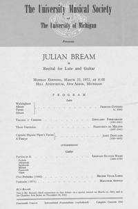 Program Book for 03-20-1972
