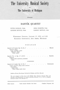 Program Book for 01-17-1973