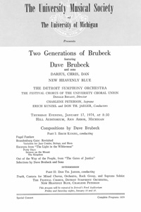 Program Book for 01-17-1974