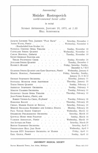 Program Book for 10-30-1974