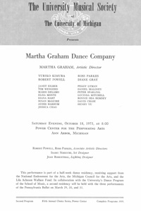 Program Book for 10-18-1975