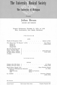 Program Book for 10-31-1976