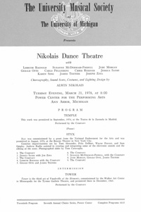 Program Book for 03-21-1978