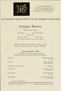 Program Book for 11-20-1979