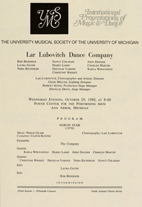 Program Book for 10-29-1980
