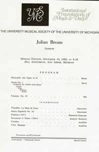 Program Book for 11-10-1980