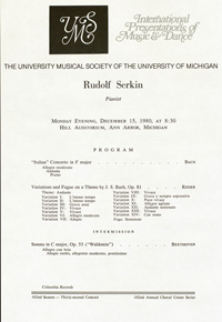 Program Book for 12-15-1980