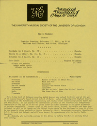 Program Book for 02-17-1981