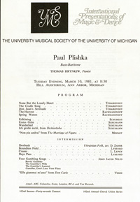 Program Book for 03-10-1981