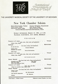 Program Book for 03-15-1981