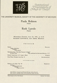 Program Book for 07-22-1981