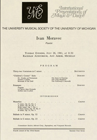 Program Book for 07-28-1981