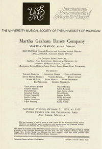 Program Book for 10-31-1981