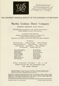 Program Book for 11-01-1981