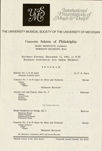 Program Book for 12-12-1981