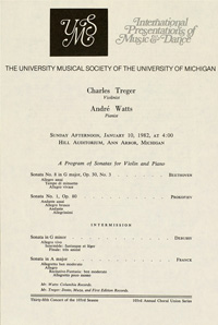 Program Book for 01-10-1982