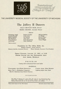 Program Book for 01-15-1982