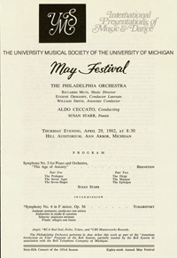 Program Book for 04-29-1982