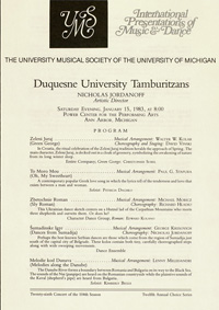 Program Book for 01-15-1983