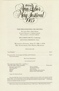 Program Book for 04-27-1983