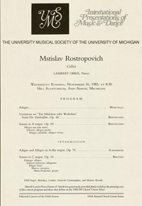 Program Book for 11-16-1983