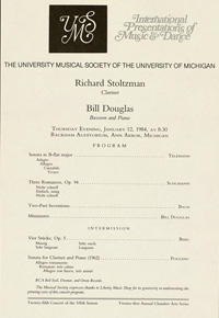 Program Book for 01-12-1984