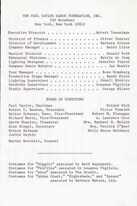 Program Book for 01-29-1984