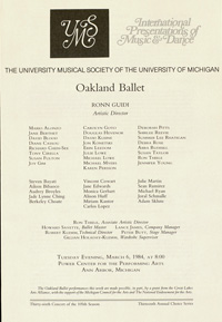Program Book for 03-06-1984