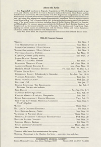 Program Book for 10-30-1984