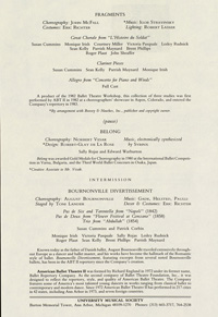 Program Book for 11-18-1984