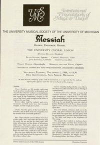 Program Book for 12-01-1984