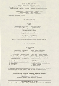 Program Book for 02-08-1985