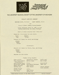 Program Book for 03-24-1985