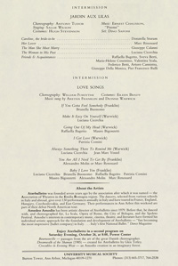 Program Book for 10-25-1985