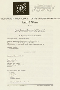 Program Book for 02-07-1986