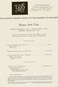 Program Book for 03-16-1986