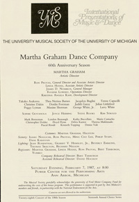 Program Book for 02-07-1987