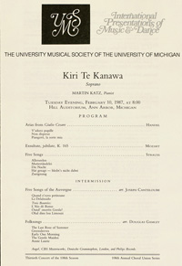 Program Book for 02-10-1987