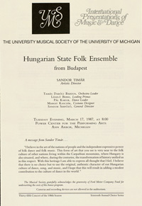 Program Book for 03-17-1987