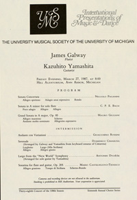 Program Book for 03-27-1987