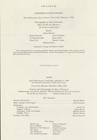 Program Book for 10-16-1987