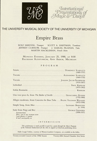 Program Book for 01-25-1988