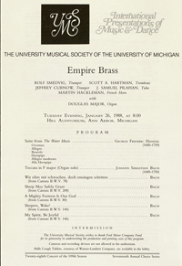 Program Book for 01-26-1988
