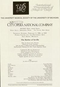 Program Book for 02-04-1988