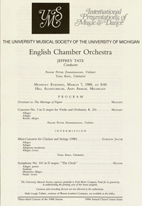 Program Book for 03-07-1988