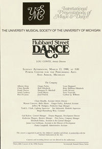 Program Book for 03-13-1988